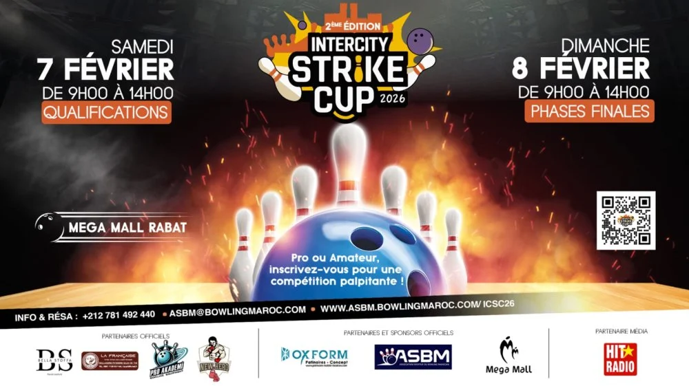 Bowling : Rabat accueille la deuxième édition de l&rsquo;Intercity Strike Cup