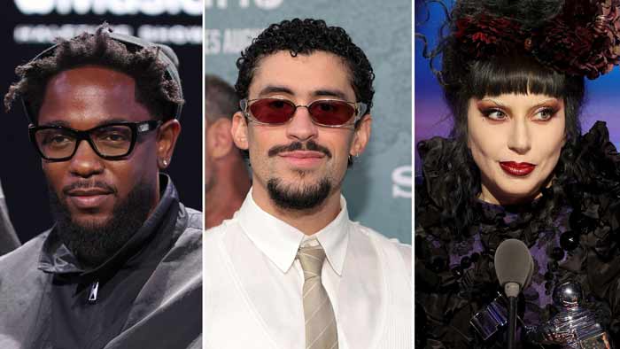 Kendrick Lamar, Bad Bunny et Lady Gaga en tête de la course aux Grammys