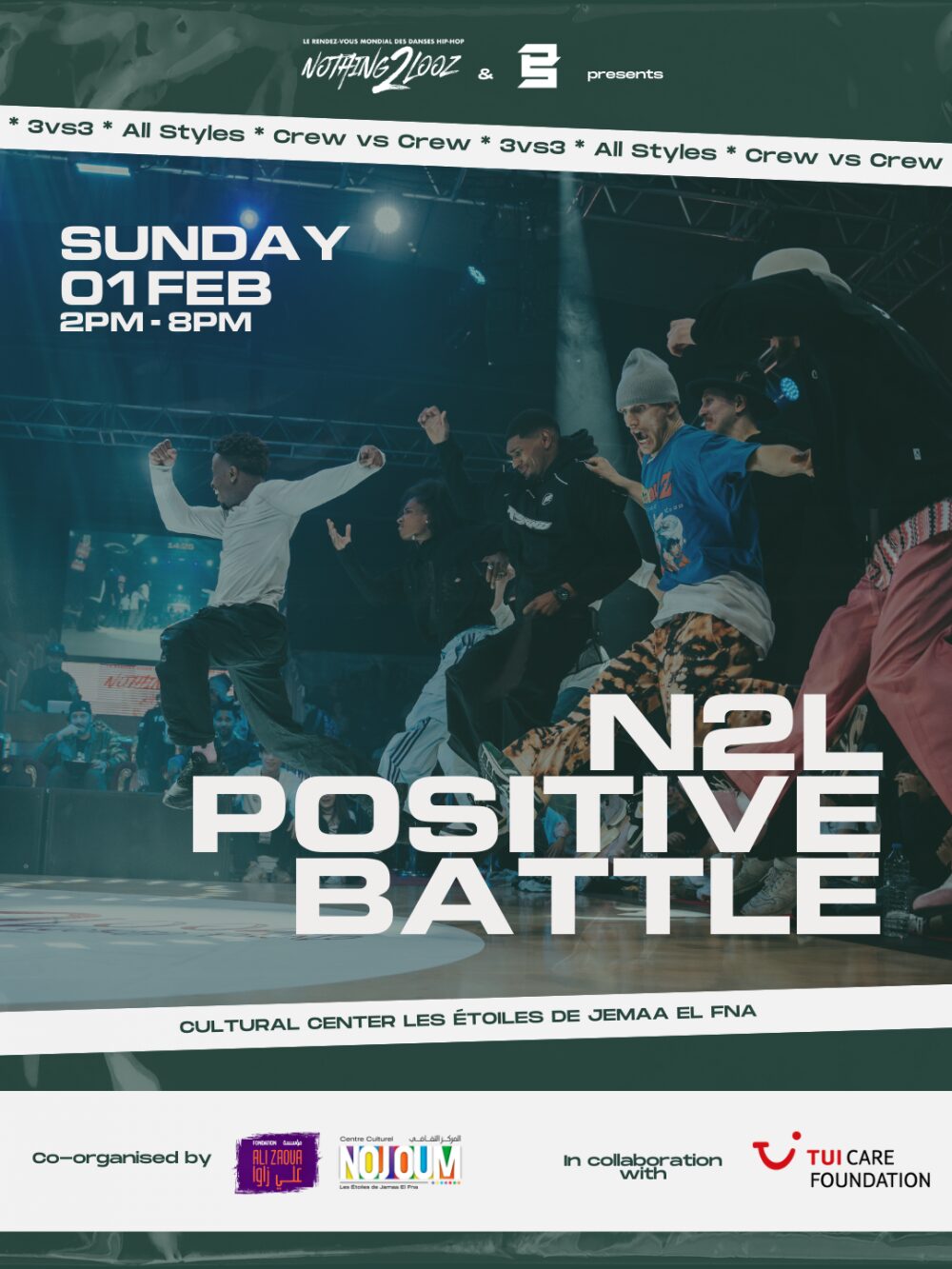 N2L Positive Battle & Stages au centre culturel Les Étoiles de Jemaa Fna Marrakech