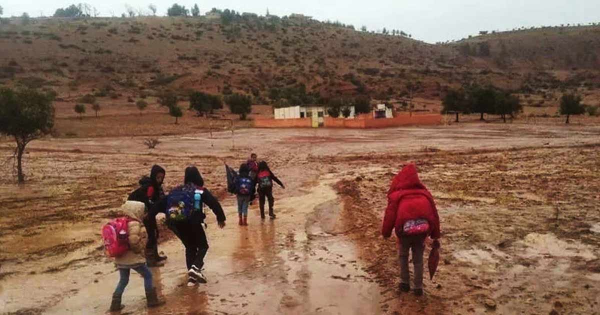 Intempéries au Maroc: suspension des cours dans plusieurs provinces du Nord